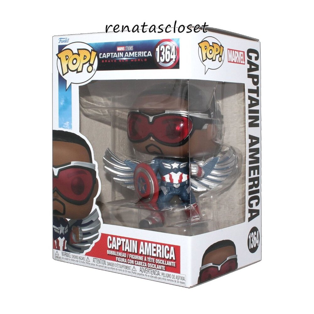 Funko POP! Captain America (Sam Wilson) #1364 Bobblehead Figure NWT/NIB